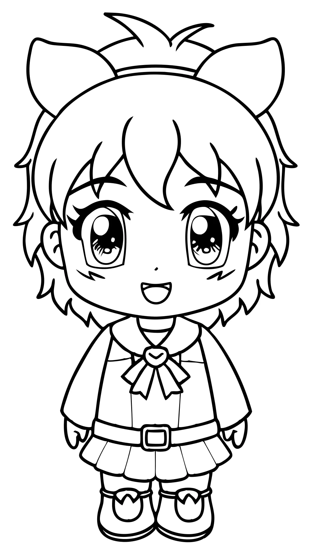 coloriage mignon anime